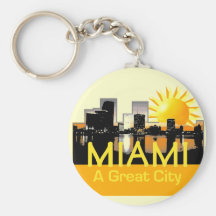 Große Stadt Keychain MIAMIS Schlüsselanhänger