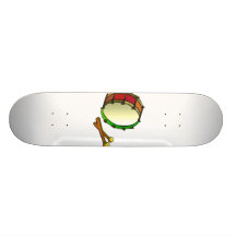Große Trommel mit rotem Grün der Holzhammer Personalisiertes Deck