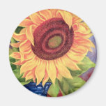 Große tropische Sonnenblume-Kunst - multi Kühlschrankmagnet
