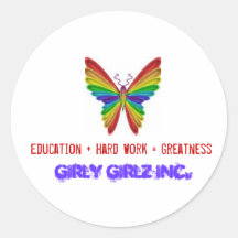 Größen-Aufkleber Girly Girlz Inc.