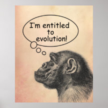 Großer Affen-Evolutions-Bezeichnung Plakatdrucke
