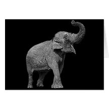 GROSSER ASIATISCHER ELEFANT - INDISCHER ELEFANT KARTE