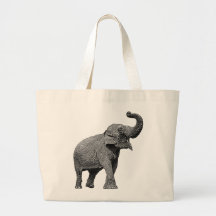 GROSSER ASIATISCHER ELEFANT - INDISCHER ELEFANT EINKAUFSTASCHE