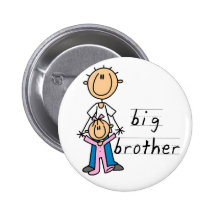 Großer Bruder mit Baby-Schwester-T-Shirts und Gesc Button