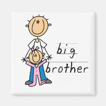 Großer Bruder mit Baby-Schwester-T-Shirts und Gesc Magnete