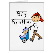 Großer Bruder mit kleiner Bruder-T-Shirts und Gesc Karten