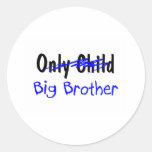 Großer Bruder (nicht mehr Einzelkind) Runder Sticker