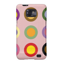 Großer bunter Tupfen Kasten Samsung Galaxy SII Cover