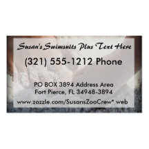 Großer Fuß wenig Fuß am Strand-Florida-Golf Visitenkartenvorlagen