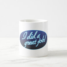 Großer Job ich klassischer weißer Becher Tee Tasse