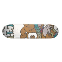Großer Käse Jerry auf dem Mond 2 Skateboarddeck