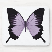 Großer lila u. schwarzer Schmetterling Mousepad
