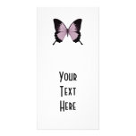 Großer rosa u. schwarzer Schmetterling - personifi Foto Karten