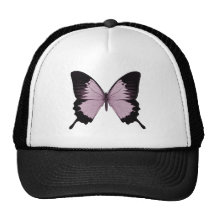 Großer rosa u. schwarzer Schmetterling - personifi Baseball Cap