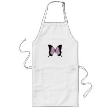 Großer rosa u. schwarzer Schmetterling - personifi Schürzen