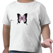 Großer rosa u. schwarzer Schmetterling - personifi T-shirts