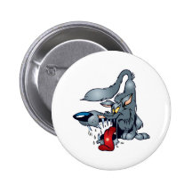 Großer schlechter Wolf Button