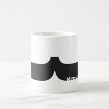 Großer Schnurrbart-Becher Kaffee Haferl