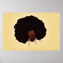 Großes Afro-Plakat