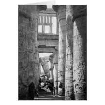 Großes Hypostilhall Karnak Ägypten ~ 1845 Grußkarten