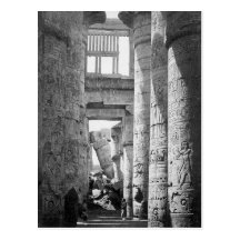 Großes Hypostilhall Karnak Ägypten ~ 1845 Postkarte