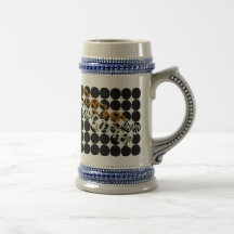Großes Punkt-Foto Stein Kaffee Tassen