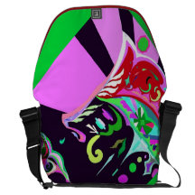 GROSSES RICKSHAW MESSENGERBAG-CRYINGFACE-FULLCOVER KURIER TASCHE