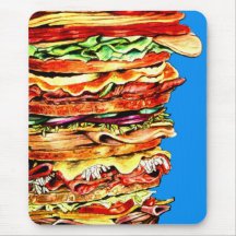 Großes Sandwich Mauspad