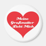 Großmutter-Lieben ich deutsch Kühlschrankmagnet