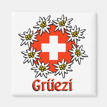 Gruezi Quadrat-Magnet Kühlschrankmagnet