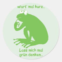 Grün Denken Aufkleber