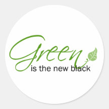 Grün ist das neue Schwarze Stickers