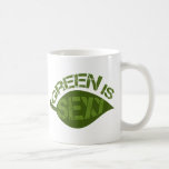 Grün ist sexy tee tasse