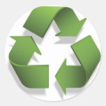 Grün recyceln Symbol Sticker
