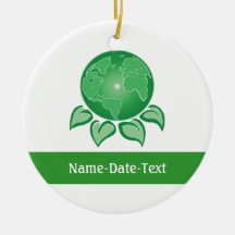 Grün, umweltsmäßig weihnachtsornament