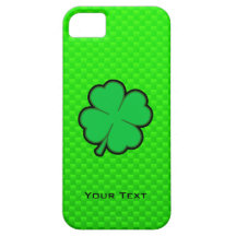 Grün vierblättriges Kleeblatt iPhone 5 Cover
