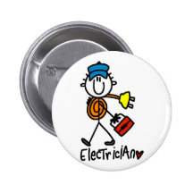 Grundlegende Elektriker-T-Shirts und Geschenke Anstecknadel