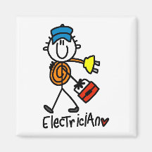 Grundlegende Elektriker-T-Shirts und Geschenke Magnete