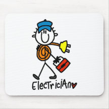 Grundlegende Elektriker-T-Shirts und Geschenke Mousepads