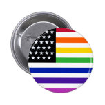 Grundlegende Homosexuelles US-Flaggen-Ernte Anstecknadel