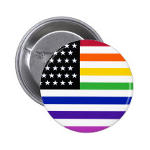 Grundlegende Homosexuelles US-Flaggen-Ernte Anstecknadel