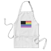 Grundlegende Homosexuelles US-Flaggen-Ernte Schürzen