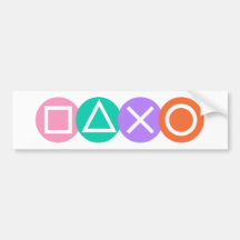 Grundlegende Spiel-Symbole Autosticker