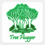 Grüne Baum Hugger Natur-Umwelt-Bäume Stickers