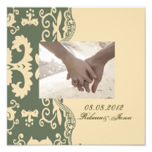 Grüne beige Vintage Westernlandhochzeit Kunstphotos