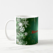 Grüne Birne/Schneeflockebecher Kaffee Haferl