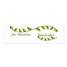 Grüne Blatt-Illustration Visitenkartenvorlagen