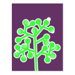 Grüne Bubbletree Postkarte