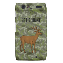 Grüne Camouflage-Rotwild-Geweihe, die Jäger-Design Motorola Droid RAZR Cover