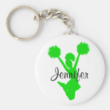 Grüne Cheerleader-Schlüsselkette Schlüsselbänder